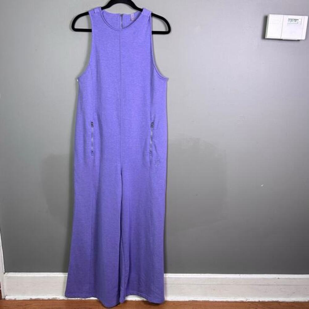 Free People Movement one piece jumpsuit small purple loungewear comfy baggy rave